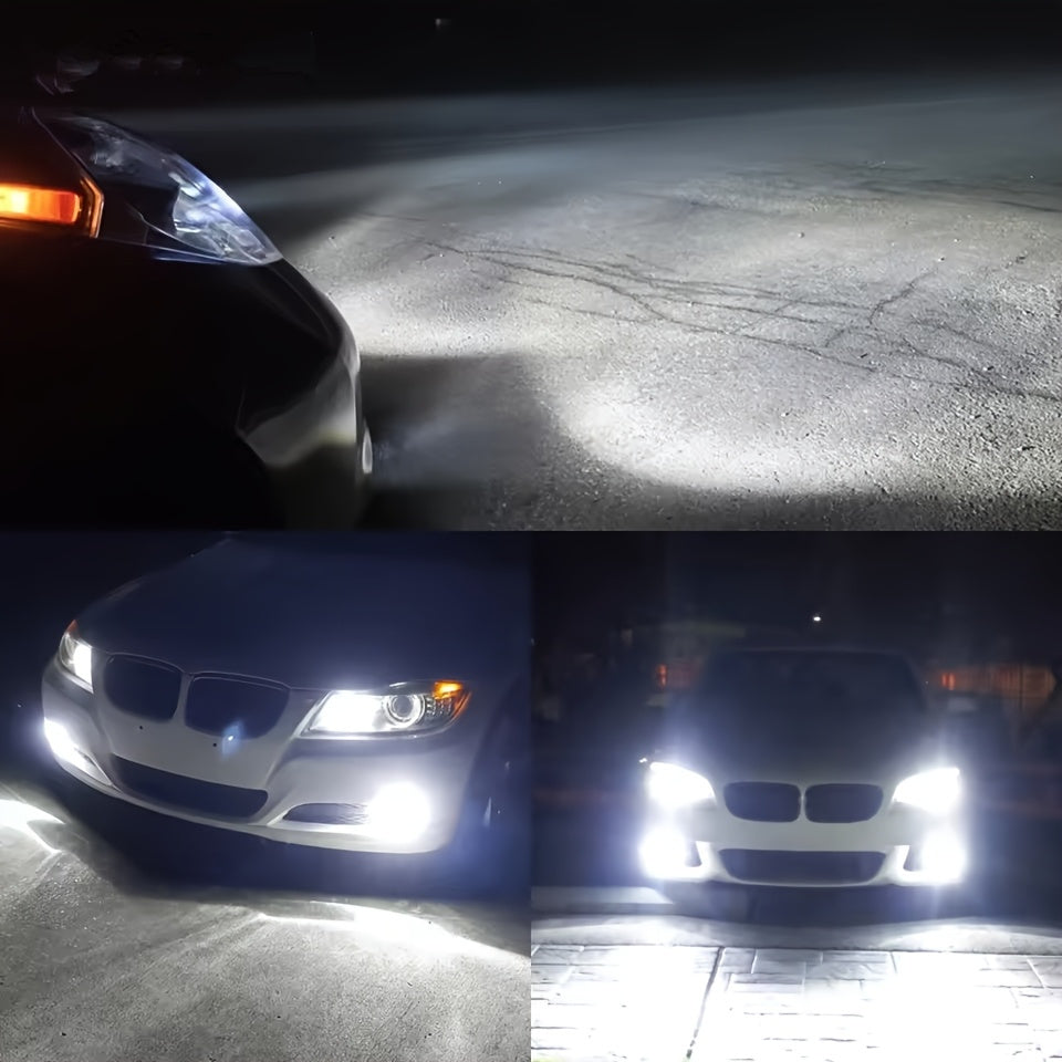 2Pcs H8 H9 H11 21SMD LED Headlight Bulbs High/Low Beam 6000K White Car Front Fog Light Driving Light Daytime Running Light Car Motorcycle 12V-24V
