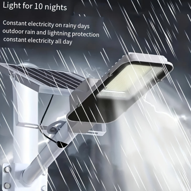 Solar Outdoor Light, Porch and Courtyard Light, Solar Street Light, Waterproof 357 High-Brightness LED Beads, High Power Illumination, Wall-Mounted Exterior Wall Light, Pole-Mounted Photovoltaic Lighting, Automatic On/Off at Dark