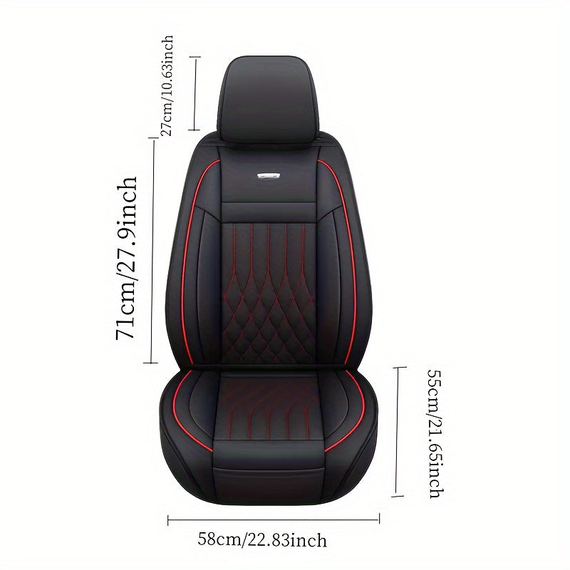 Full Coverage Seat Covers for 2015-2025 Ford F150 and 2017-2025 Ford F250/F350/F450, Made of Waterproof PU Leather