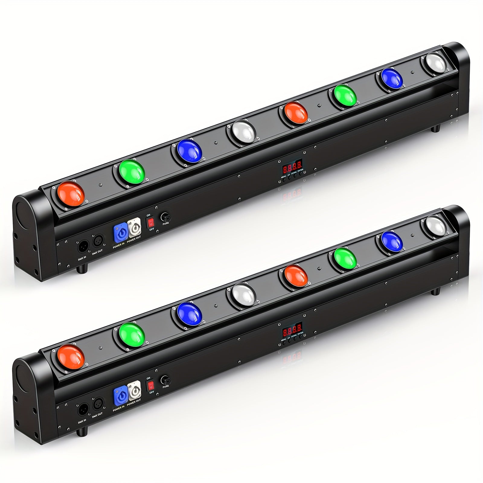 120W RGBW 4-in-1 Moving Head Light LED Stage Light, Suitable for Home Parties, KTV, Clubs, Bars, Weddings, DJ, Christmas, Halloween, Wall Washer Light