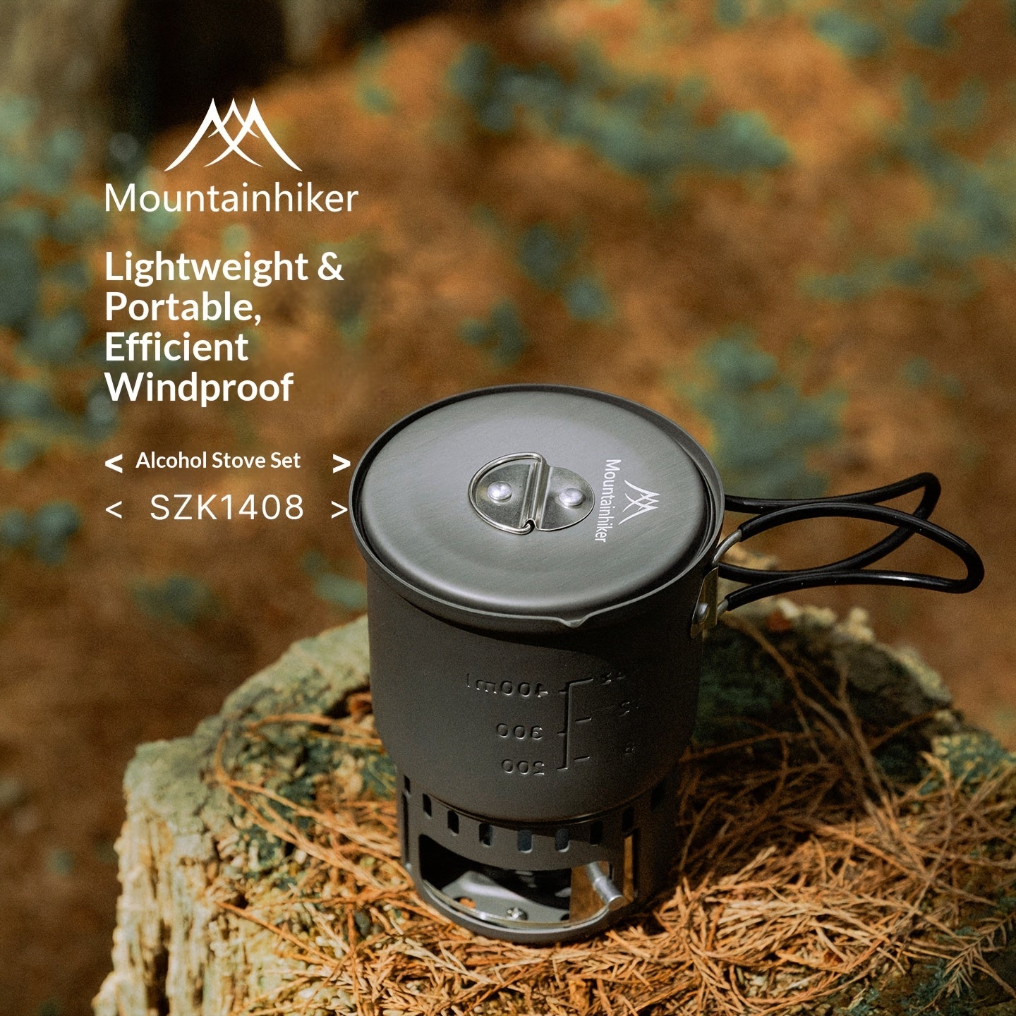Separate Stove | 40-Min Long-Lasting Outdoor Stove Set | Ultra-Light Aluminum Portable Stove | Must-Have for Camping, Picnic & Tea Boiling (Free Storage Mesh Bag) | Only for Cooking