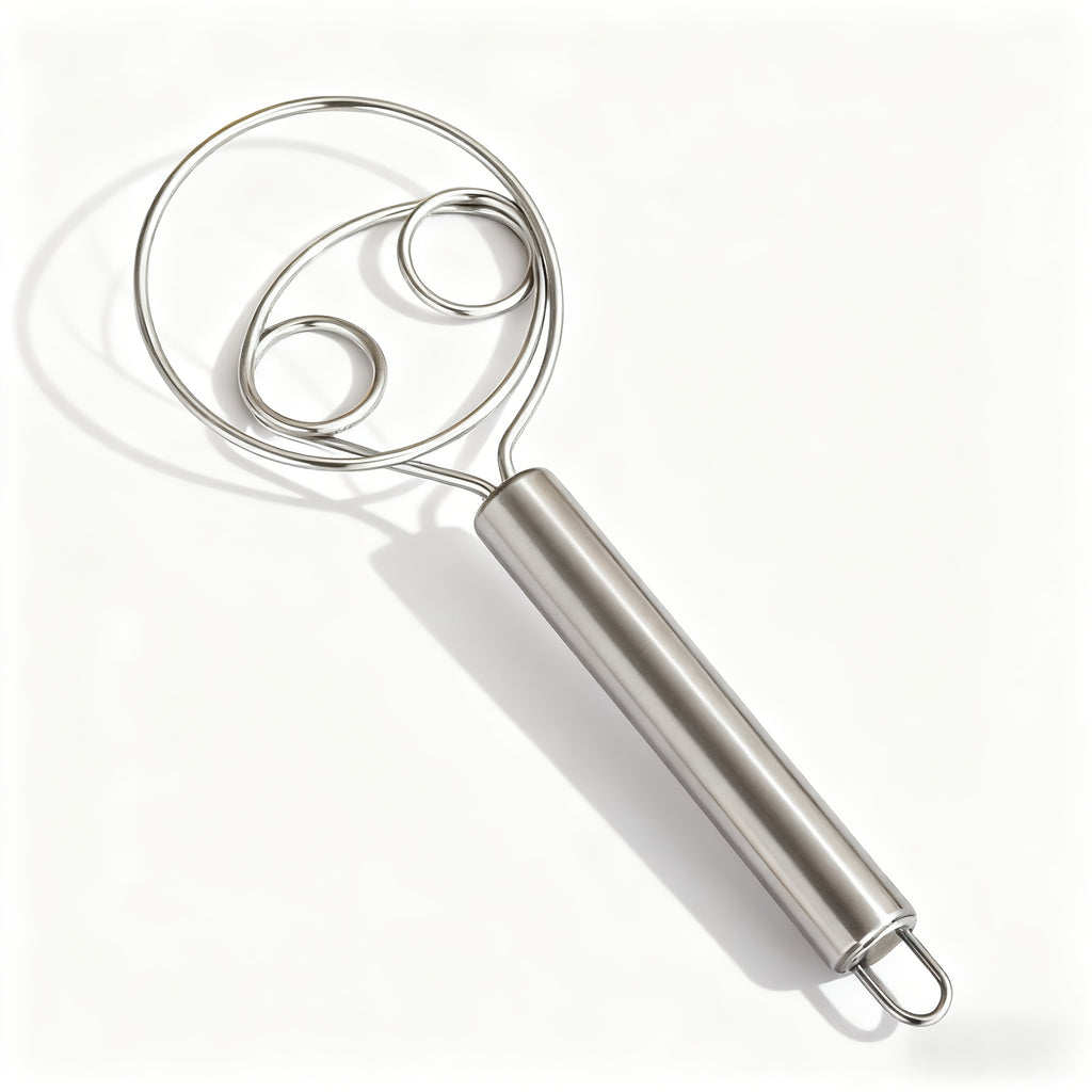 Manual Dough Mixer, Multifunctional Stainless Steel Dough & Egg Beater Stirring Stick, Ideal for Pasta, Mashed Potatoes, Kitchen Gadget & Gift