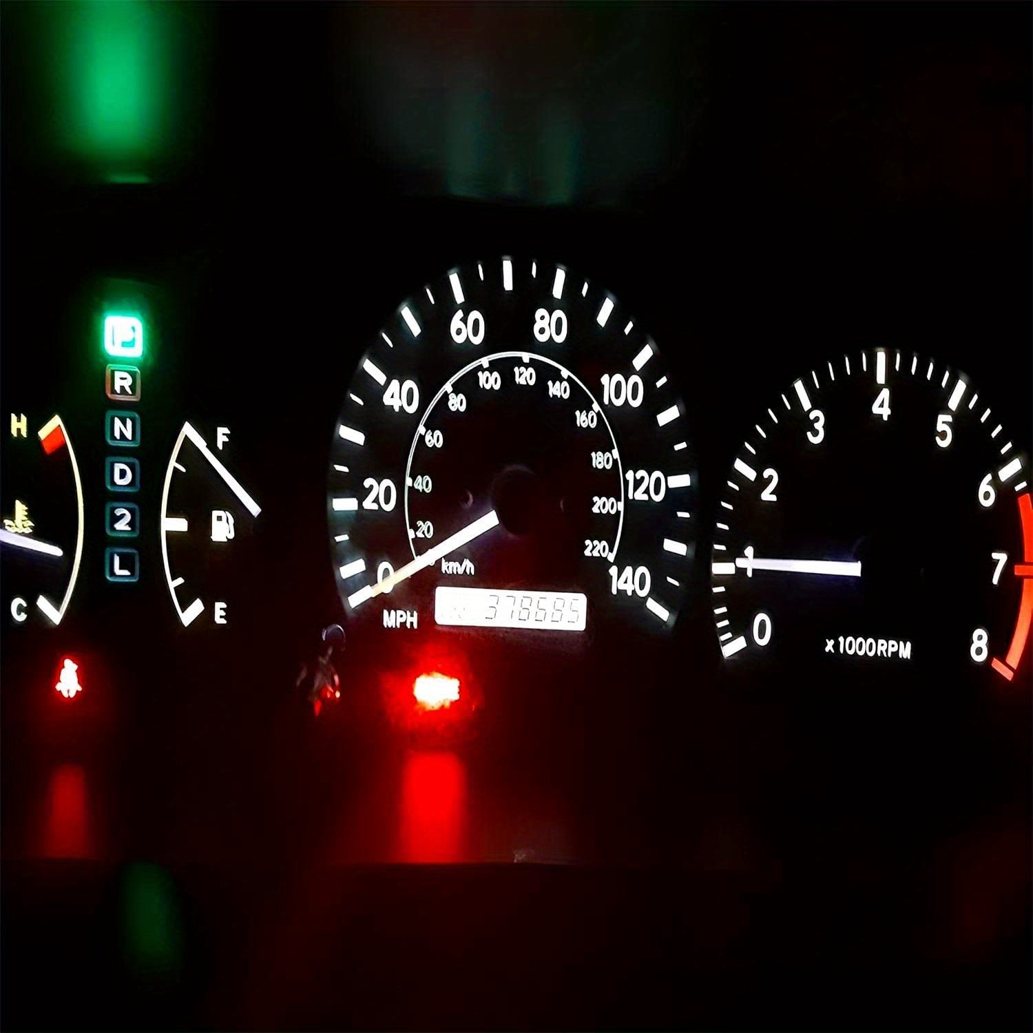 10-Pack T5 37 74 2721 PC74 PC37 LED Bulbs, 3030 Chip Super Bright 12 Volt Interior Dome Map Dashboard Indicator Gauge Panel Instrument Cluster Light, Non-Battery Type