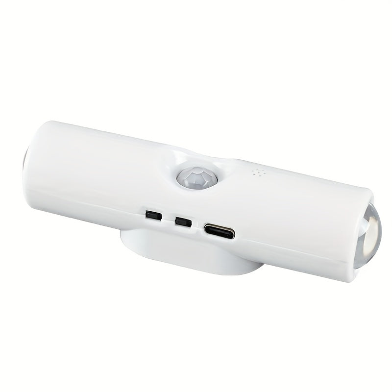 Ambient Light Smart Motion Sensor Hill Light Spot Light Magnetic Rechargeable Self-Adhesive Cabinet Light Cat Eye Night Light No Wiring Wall Light