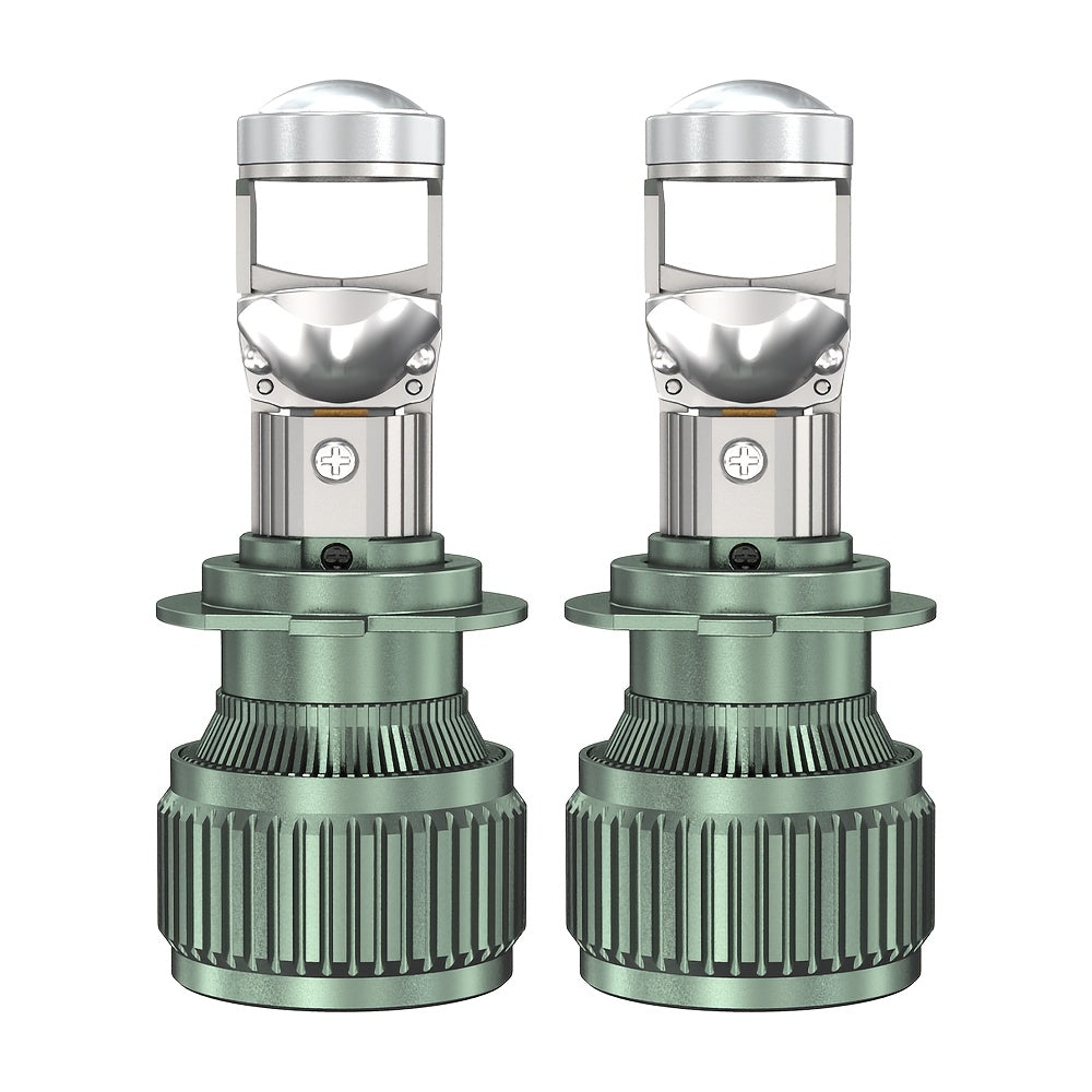 2Pcs H7 H4 H11 Canbus Car Headlight Lens H9 H8 9005 9006 HB3 HB4 LED Projector Bulbs 6000K Car Motorcycle Mini Lens