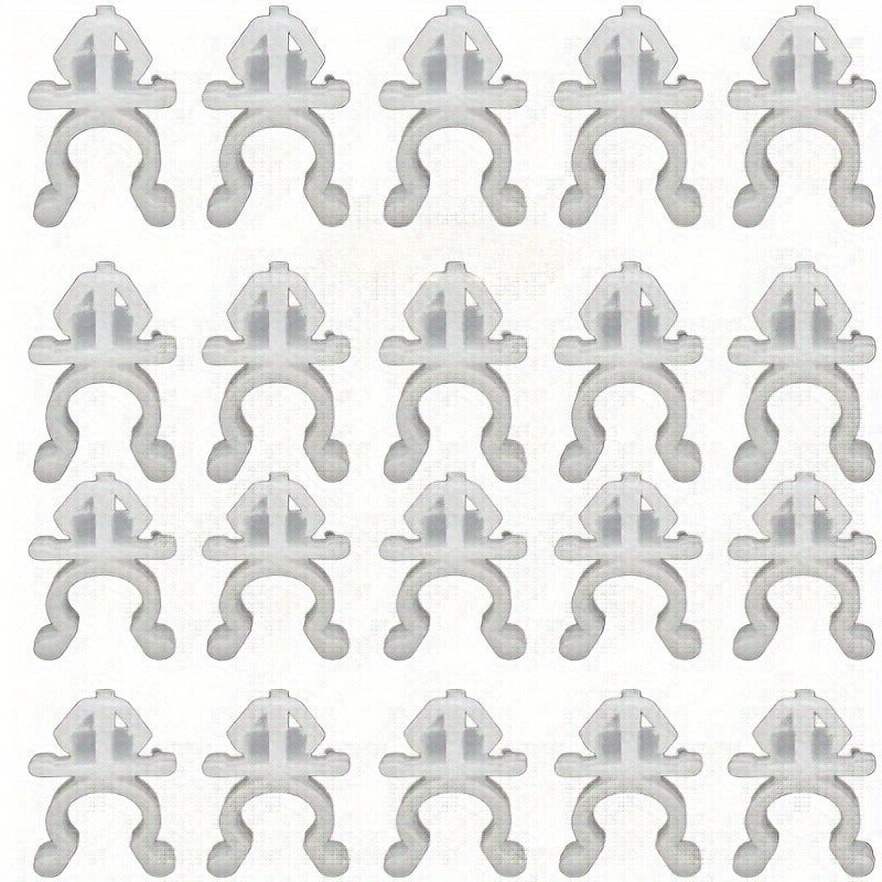 20/50Pcs Universal White Car Retainer Clips Hood Prop Rod Holder Clips, Automotive Fastener Accessories