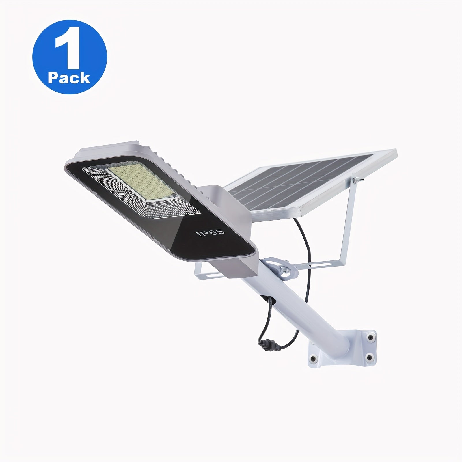4/2/1 Pack Solar Outdoor Street Light, 4-Level Adjustable Brightness Commercial Lighting, Large PV Panel LED Beads, Long-Lasting Illumination, Waterproof Design for Rain, Snow, and Cloudy Days, Timer 3/5/8 Hours
