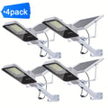 Solar LED Street Light, 1/2/4 Pack 6500K Dimmable Waterproof LED Solar Wall Light, 6000mAh LED Street Light with Remote Control, Motion Sensor, 357 High-Brightness LED Beads Outdoor Solar Street Light, Perfect for Courtyards, Walls