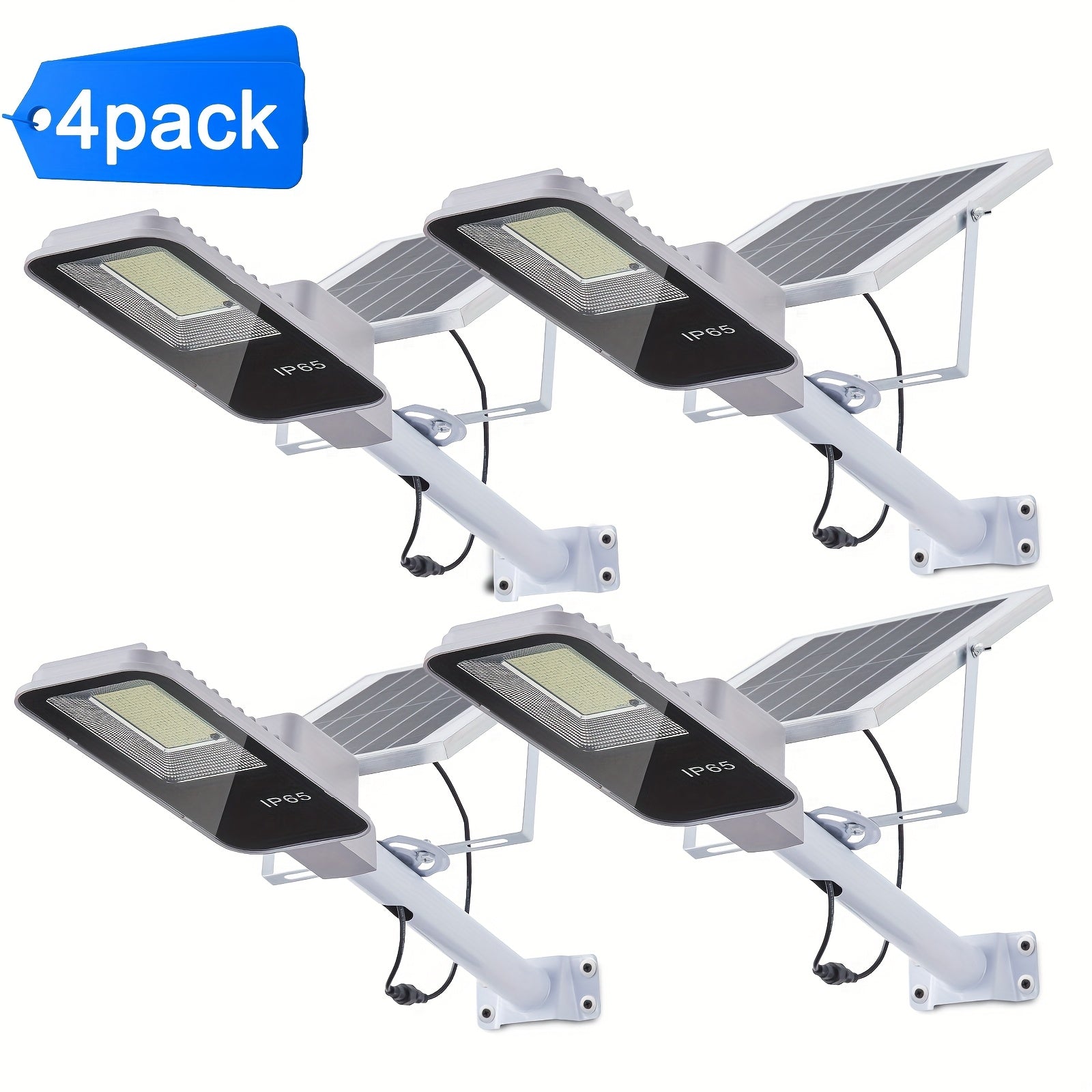 Solar LED Street Light, 1/2/4 Pack 6500K Dimmable Waterproof LED Solar Wall Light, 6000mAh LED Street Light with Remote Control, Motion Sensor, 357 High-Brightness LED Beads Outdoor Solar Street Light, Perfect for Courtyards, Walls