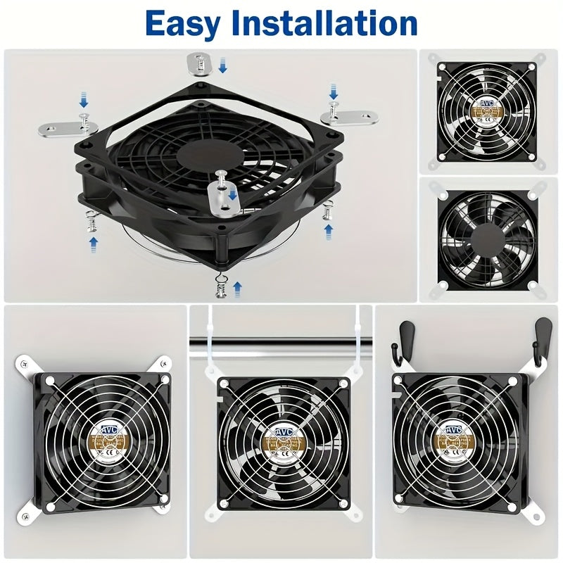 10W Portable Solar Panel with Two Cooling Fans, Intake or Exhaust Fan, Outdoor Ventilation Equipment for Pet Houses, Chicken Coops, Garages, Camping Windows, Dog Houses, Sheds and Outdoor Spaces (No Battery Needed)