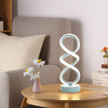 Classic retro spiral table lamp set (4/2/1-pack), three-color dimmable, USB powered, durable metal material, multi-room decorative light, suitable for bedroom, living room, study, hotel, office bedside lamp