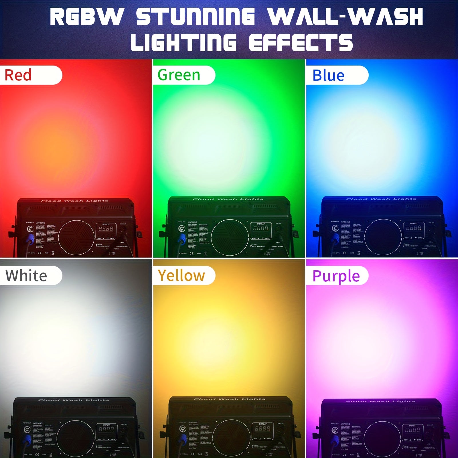 Stage Flood Light 21x15W LED RGBW Wall Washer Light DJ Party Light, DMX Control Sound-Active Stage Light Bar, Suitable for Weddings, Disco Parties, Party Lighting, Stage Effects, Dynamic Lighting, Durable Structure, Long-Lasting Bulbs