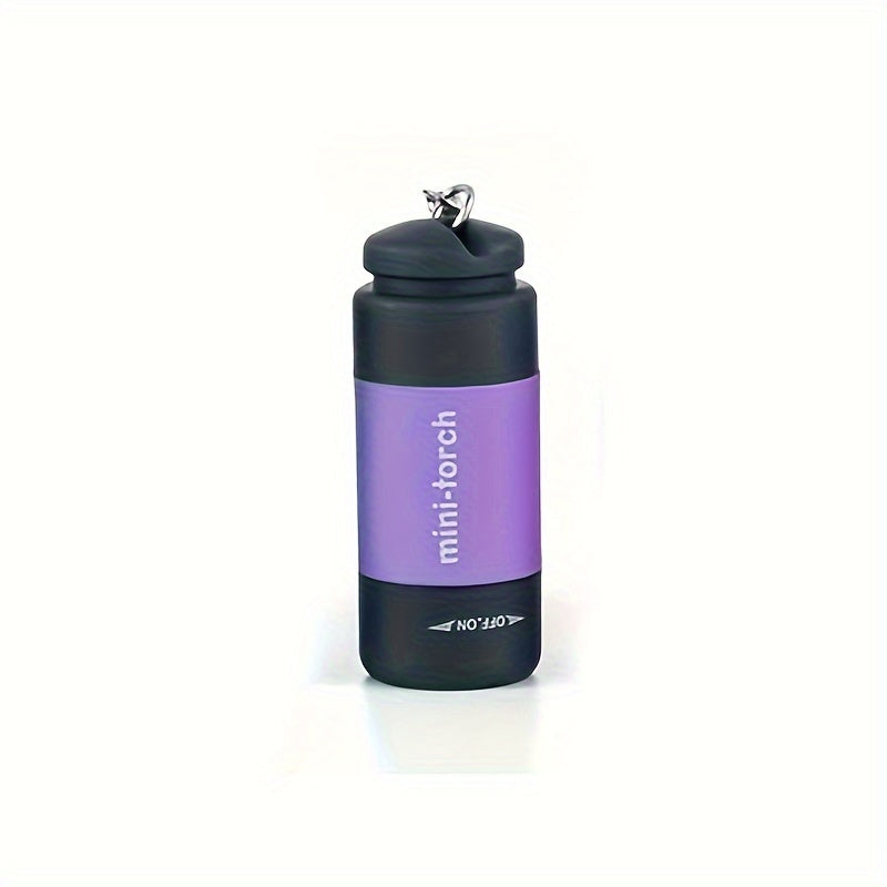 USB rechargeable portable flashlight keychain mini powerful light, camping ultra-bright lamp, outdoor equipment, IP44 protection rating