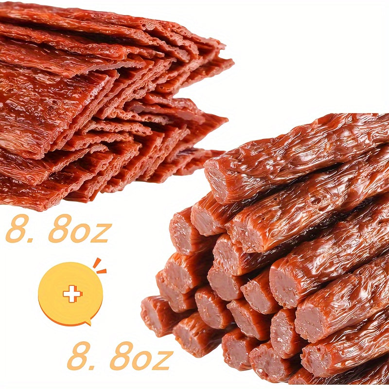 牛肉乾筋，狗狗用品，狗狗零食，牛肉乾，肉條，狗狗訓練咀嚼棒零食 - 淨重 500 公克