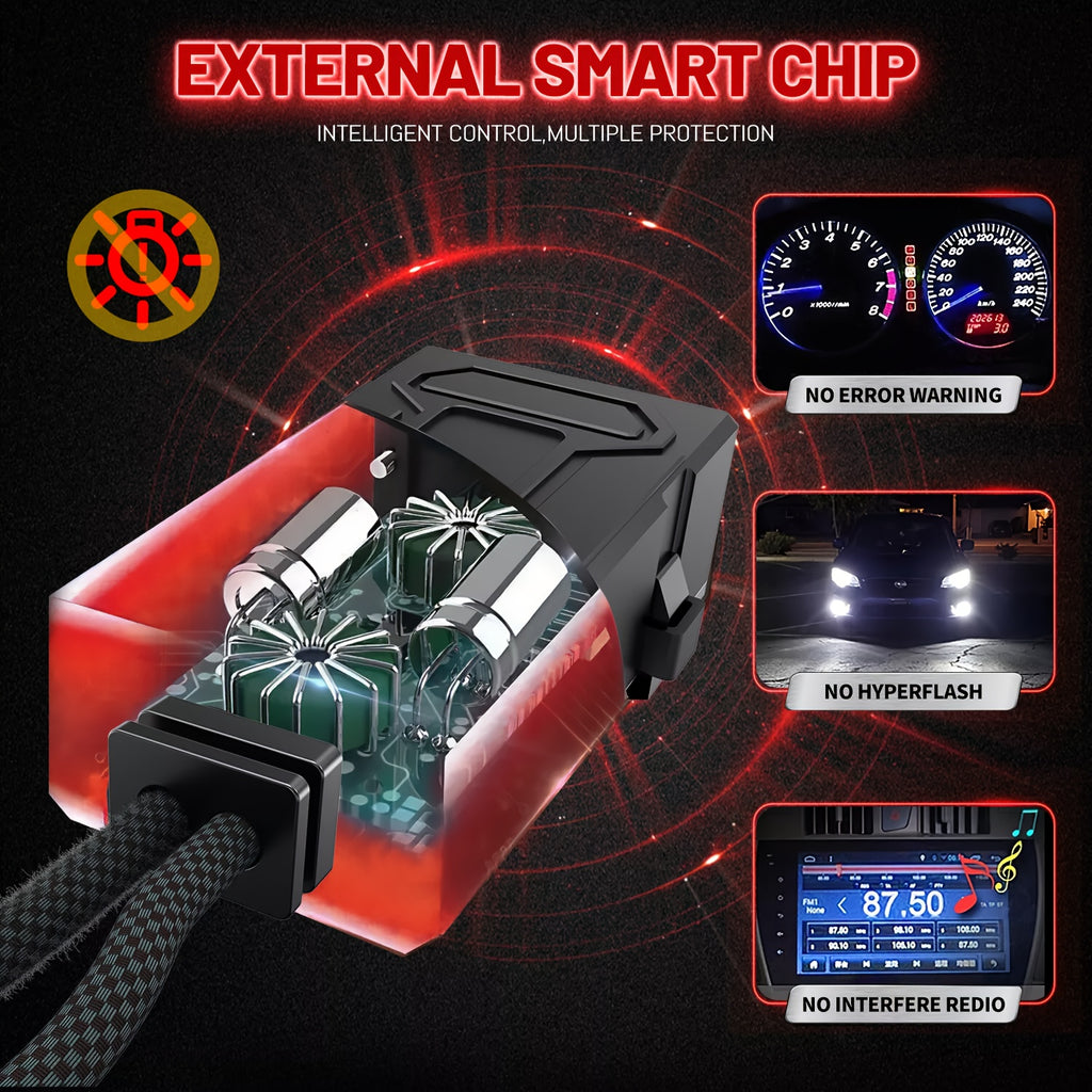 2Pcs H4 H11 H7 9005 9006 LED Headlights High/Low Beam Canbus H9 H8 Bulbs 9012 HB3 HB4 9007 HB5 9008 H13 Fog Light Bulbs 8890 CSP 12V 24