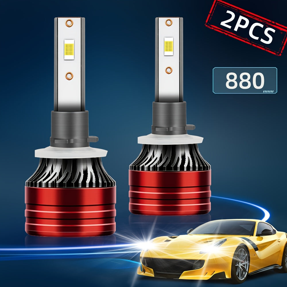 2Pcs 270W LED Headlight Bulbs - High/Low Beam, 6500K White, Plug-and-Play, Enhanced Visibility and Safety, Fits Most Vehicles