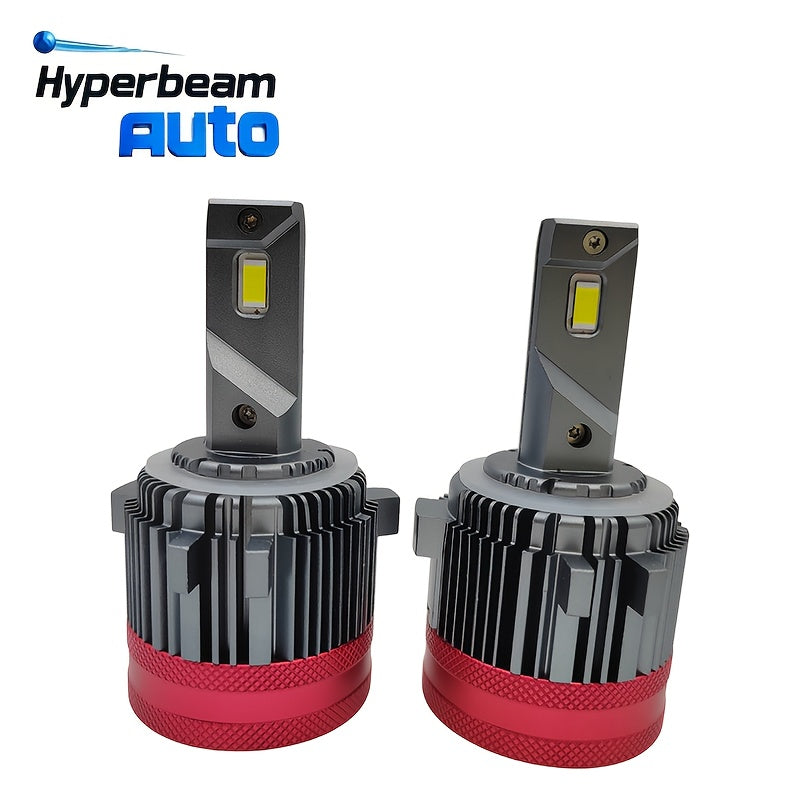 High Brightness 65W Car LED Headlight with Copper Tube, Designed for Golf 7 Modification, Including GT7 Special H7 and H15 LED Headlights, 2-Pack, No Battery Included