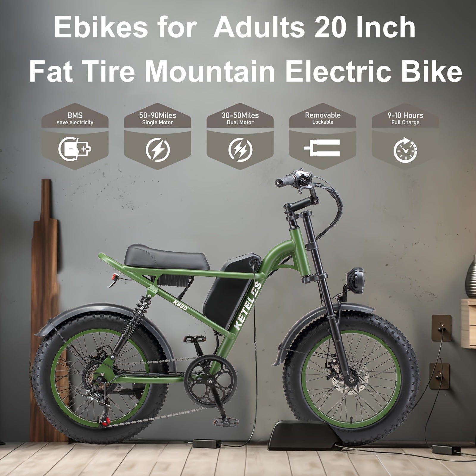 20寸 19mph 500w电动助步车17.5ah