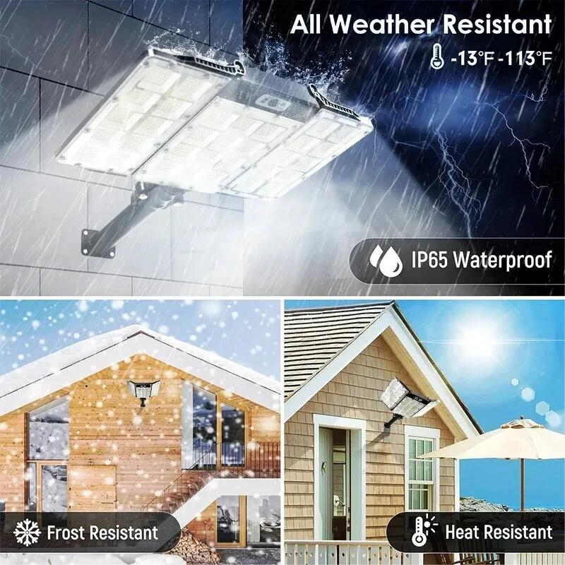 800-LED high brightness outdoor solar street light, sensor waterproof solar light