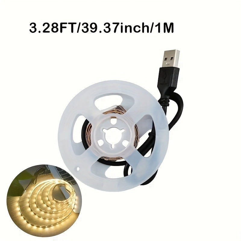 USB灯条 DC5V 明亮的柔性LED灯带 带自粘 SMD2835 可任意裁剪 可做装饰 照明