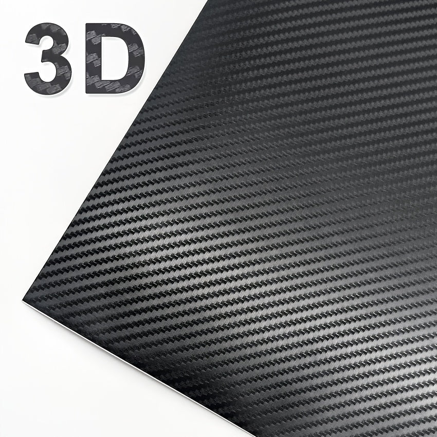 1卷 11.81×59.84英寸 3D碳纤维乙烯基胶带 | 自粘，防水，防晒，适用于汽车车门、车身、仪表盘、摩托车、笔记本电脑