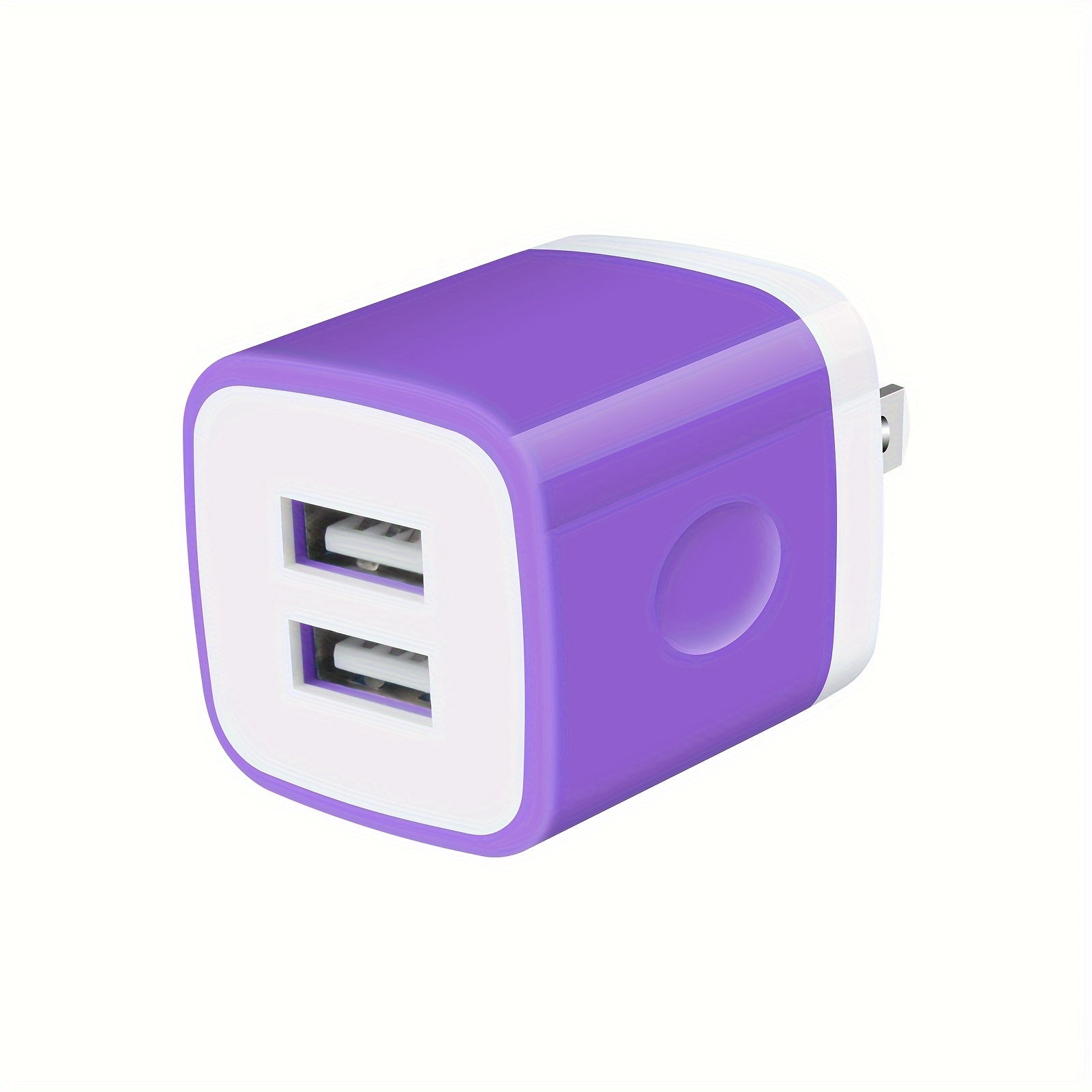 1pc USB Wall Charger, Charger Adapter, 2.1A/10W Dual Port Fast Charging Plug Box, Suitable for iPhone 15 14 13 12 11 Pro Max 10 SE X 8 7 Plus Samsung Power Block Fast Charging Box