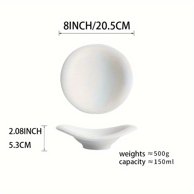 1pc Creative Irregular Shape Plate, High-End Sense Irregular Dish, Home Western Dinner Plate, Cold Dish Plate, Salad Plate, High-Appeal Food Presentation Plate