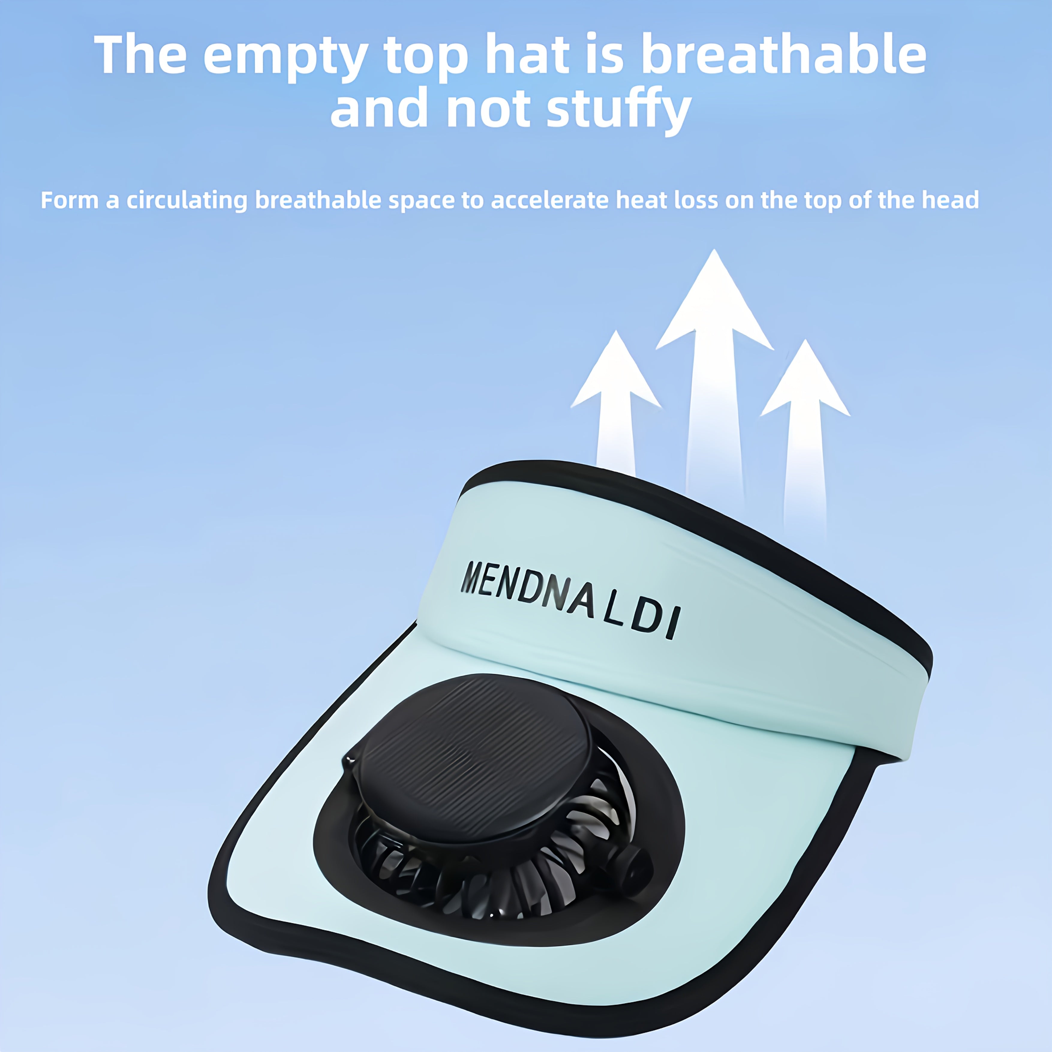 Women's Exclusive Solar + USB Dual Charging Empty Top Fan Hat | Built-in 650mAh Battery, 8-10 Hours Long Battery Life, Stylish UV Protection Sun Hat, Must-Have for Outdoor Travel, Tennis and Hiking