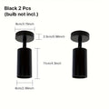 GU10 Base Modern Spotlight, Black/White, 350° Rotatable Ceiling Downlight, Indoor Focus Lighting Fixture for Clothing Store Showroom Kitchen Hotel Art Display, Bulb Not Included