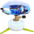 Portable Camping Stove Burner with Foldable Gas Canister Stand, Equivalent to a Bottle-Top Single Burner Camping Stove (Gas Canister Not Included)