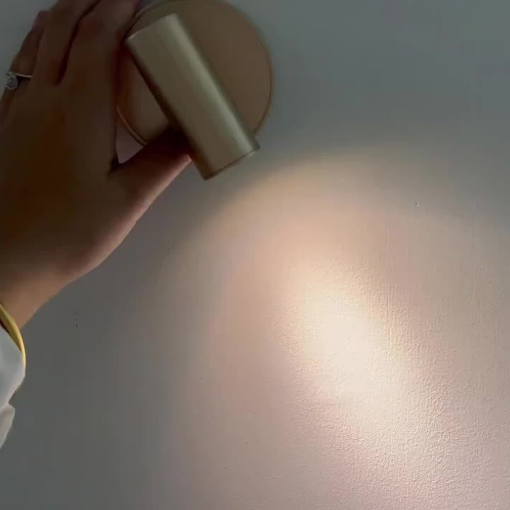 1 Smart Magnetic LED Wall Light, USB Charging, Metal Touch Button Control, LED Spotlight, Ambient Light, 3 Colors Adjustable, Brightness Adjustable, 1200mAh Rechargeable Battery, Suitable for Bedroom, Restaurant, Party, Exhibition