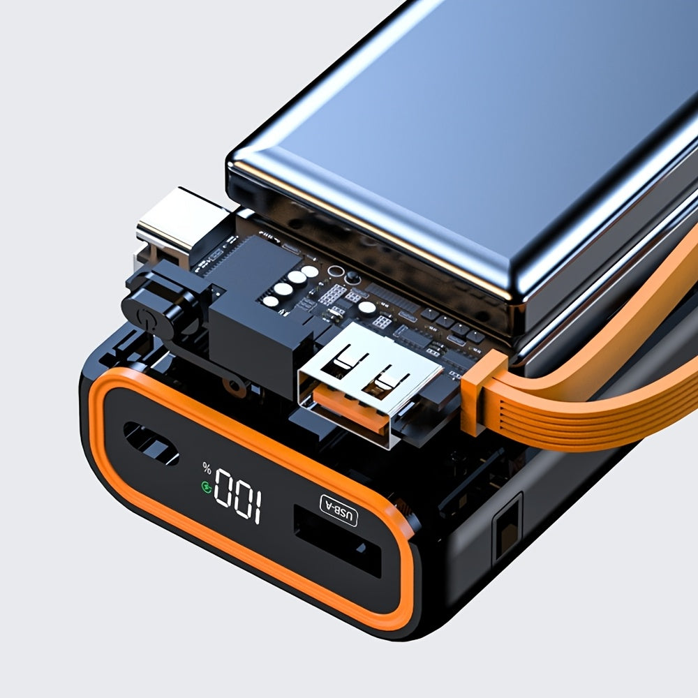 15800mAh Portable Power Bank, 66W Fast Charging Portable Charger, Dual USB Input and Three USB Output, Digital Display Screen, Suitable for iPhone 17/ 16/ 15/ 14/ 13/ 12 and More, Outdoor Emergency Backup, Travel Power Bank, Onthego Charging, Modern