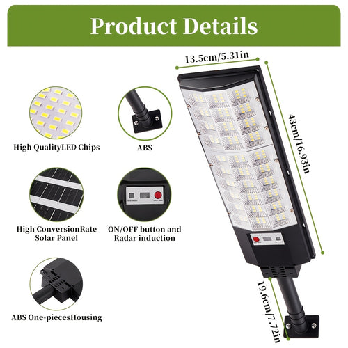 1/2 Pack Zero Electricity Cost Powerful Super Bright Solar PIR Motion Sensor LED Outdoor Street Light IP65 Wide Angle Courtyard Villa Garage Lighting Light