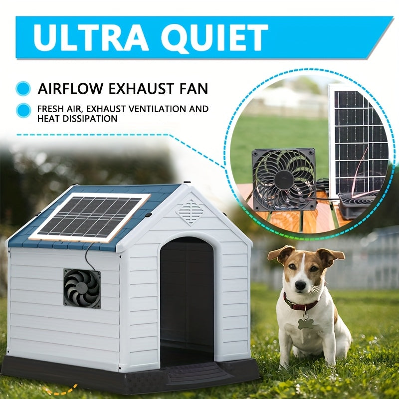 Greenhouse Plastic Film > Greenhouse Accessories > Greenhouse Ventilation Equipment, Solar Fan, Solar Exhaust Fan / Greenhouse Solar Fan / Solar Fan for Attic, Shed, Barn, Chicken Coop, Dog Kennel