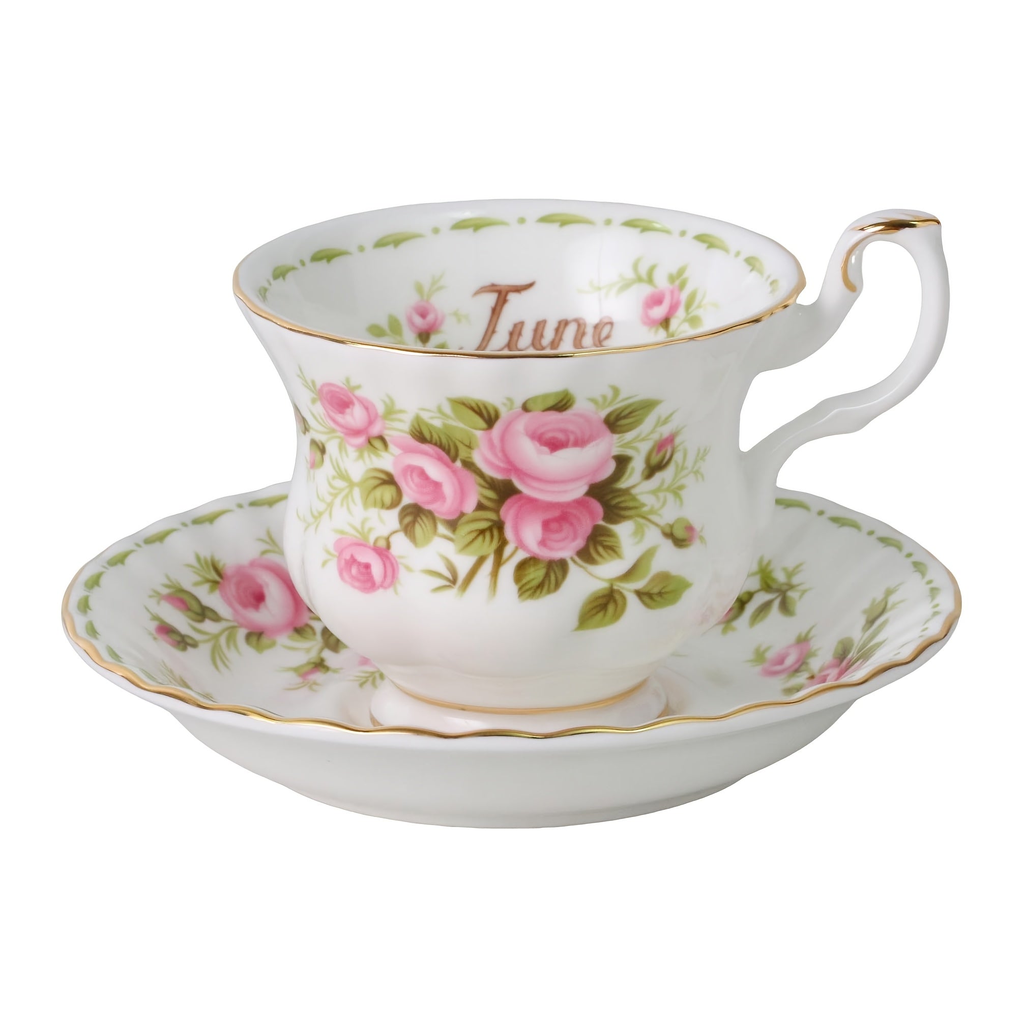 1pc Elegant Twelve Months Flower Tea Cup & Saucer, 6oz Vintage Bone China Coffee Cup & Saucer, Easy to Clean – Perfect for Afternoon Tea Parties, Birthday Parties, Birthday Gifts, Valentine‘s Day Gifts