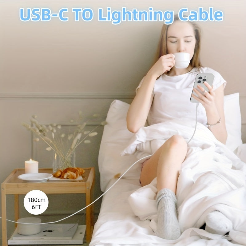 for iPhone 15 Fast Charger, 20W USB C Charger for iPad Charger Block with 6ft Type C to Type C Charging Cable for iPhone 15/15 Pro Max/15 Pro/15 Plus/iPad Pro/iPad Air and More