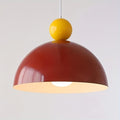 Modern minimalist multi-color semi-circular iron pendant light - suitable for living room, dining table, bar, beverage bar