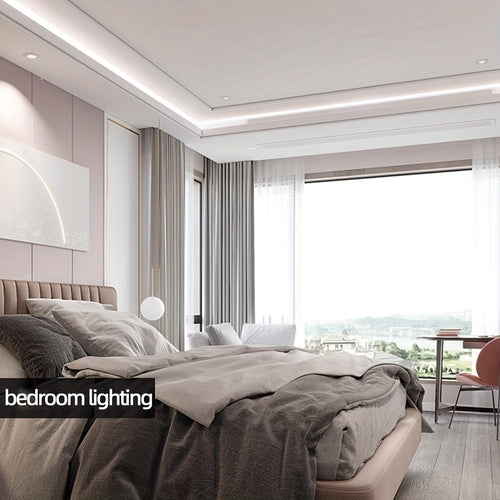 10M/393.7英寸 COB LED灯带 - 320 LED/M，8mm宽，24V - 3000K/4000K/6500K，柔性耐用，适用于室内/室外，非常适合家庭、厨房、卧室和舞台照明，室内照明 | 家用LED灯