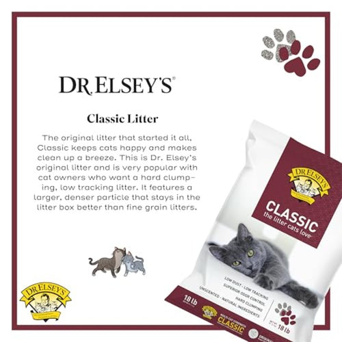 18磅 Dr. Elsey'S 经典无香猫砂袋