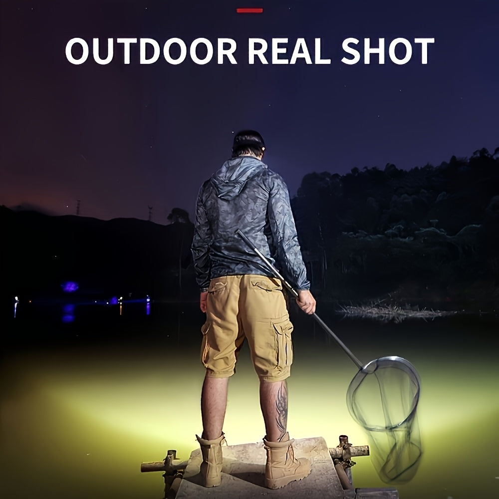 2 Pack Rechargeable Headlamp, 5LED Super Bright Headlamp Flashlight, Lightweight USB Charging Head Light, 3 Lighting Modes for Outdoor Camping Running Hiking Fishing
