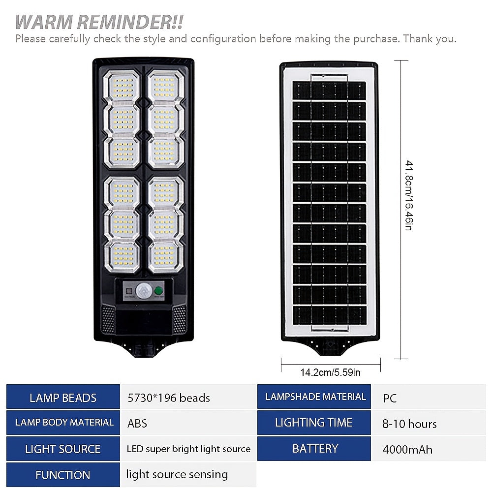 2-Piece / 1-Piece - Outdoor Solar Light, Yard Wall Light, LED Floodlight, Dusk to Dawn, with Wide-Angle Motion Sensor and Remote Control, Solar Powered Street Light - Perfect for Yard Lighting, Garden, Villa, Shop Gate, Parking Lot