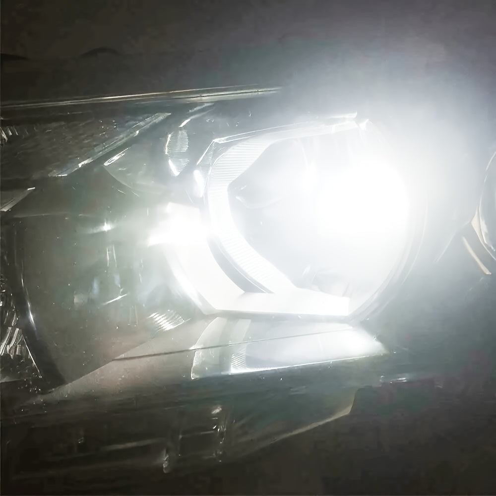 2 Super Bright H4 9003 9005 HB3 9006 HB4 H7 LED Headlight Bulbs High/Low Beam Bulbs Fog Light Bulbs, 6000K Super Bright White Light Plug-and-Play