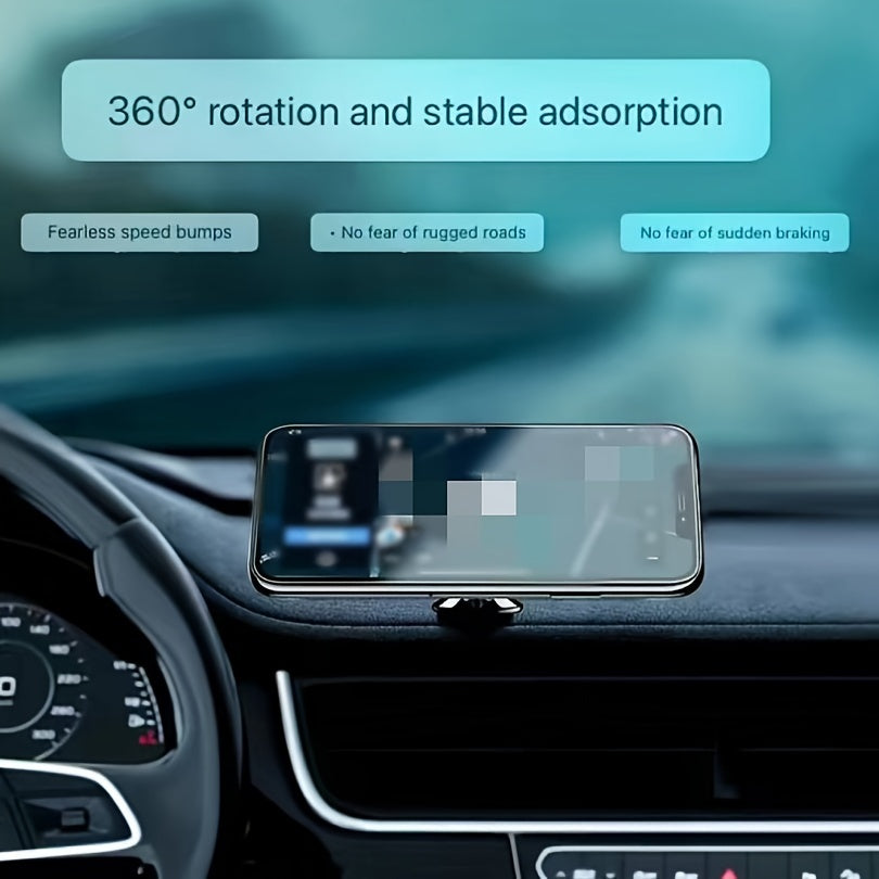 Universal Super Strong Magnetic Metal Car Phone Holder – Rotating Air Vent Clip Mount