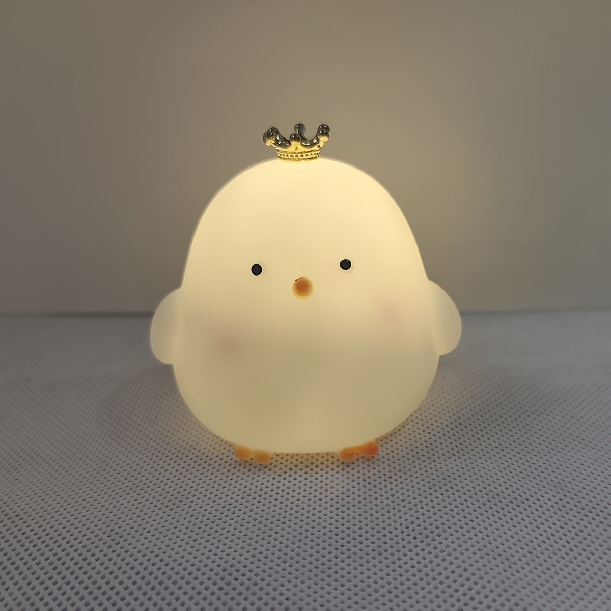 1PC现代简约小鸡LED灯，可爱的氛围灯适合万圣节 圣诞节装饰发光摆件，用于室内 卧室 床头 办公室送朋友亲人同学节日生日礼物