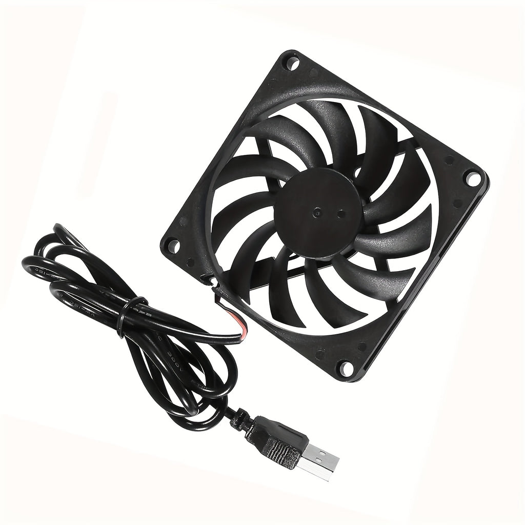 5V USB Silent Brushless Cooling Fan, Perfect for PC Case, CPU, Router and 3D Printer Heat Dissipation, Available in 5010, 6010, 8010, 8015, 8025, 9225, 12025 and 4.72 Inch Sizes