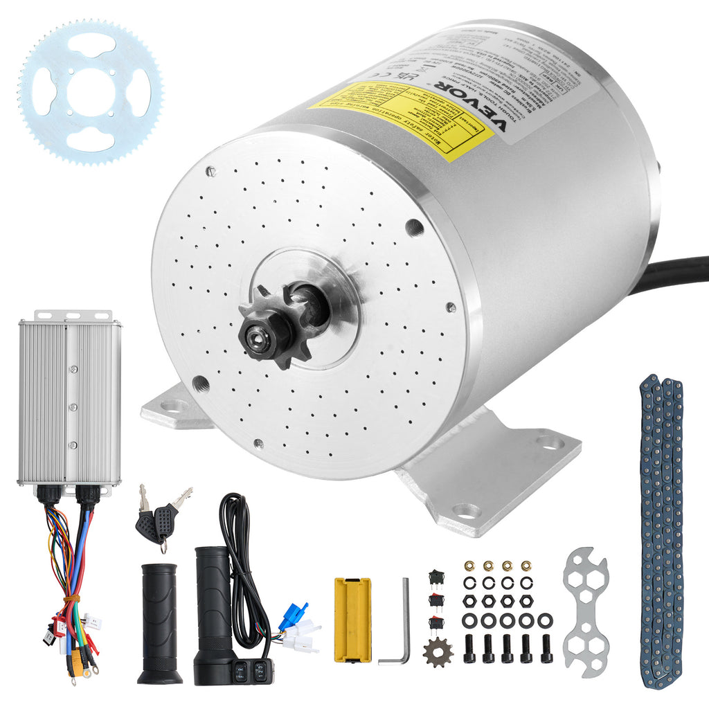 VEVOR 3000W 电动无刷直流电机套件 4900rpm 带速度控制器