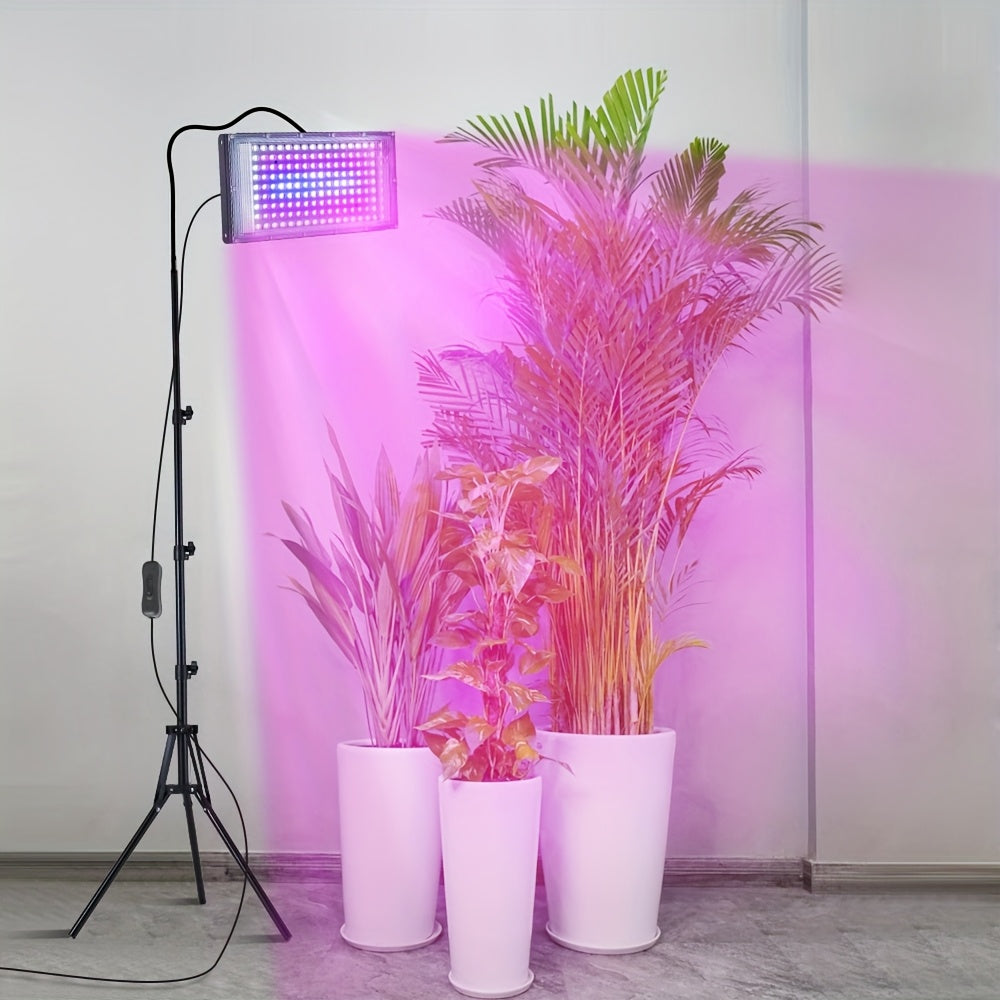 USB Plant Grow Light Strip with Tripod, Sunlike Full Spectrum Grow Lamp, 360° Adjustable Gooseneck, 96/144 LED Grow Light, Supplemental Lighting for Tall Plants, Bonsai, Greenhouse, Hydroponics, Flowers and Large Area Indoor Plants
