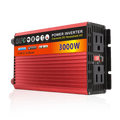 美标插头3000W峰值便携车载逆变器，12V转130V电源转换器，适用于卡车及户外的高容量耐用太阳能逆变移动电源