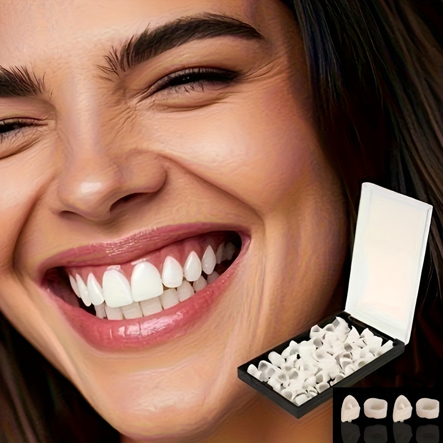 15pcs前牙牙临时假牙，可重复使用上下颌套装，