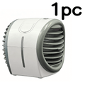 Portable Desktop Air Cooling Fan with Humidifier, USB Powered, 16.91oz Large Water Tank, 3-Speed Adjustable Wind, Adjustable Mist Output, Essential Cooling Device for Home and Office